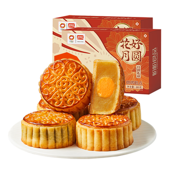 盼盼 花好月圆月饼 480g*2盒食品类商品-全利兔-实时优惠快报