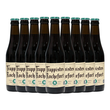 TRAPPISTES ROCHEFORT罗斯福8号啤酒 修道士精酿 啤酒 330ml*9瓶 比利时进口