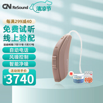 瑞声达老年人无线隐形耳聋耳背耳中重度挂式助听器恩雅 EY362-右
