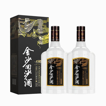 JINSHA 金沙 回沙酒 钻石五星 53%vol 酱香型白酒 500ml*2瓶 双支装食品类商品-全利兔-实时优惠快报