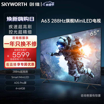 SKYWORTH 创维 65A63 液晶电视 65英寸 4K家电类商品-全利兔-实时优惠快报
