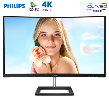 26日0点：PHILIPS 飞利浦 328E1CA 31.5英寸4K曲面显示器 120.5%sRGB