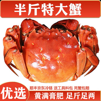 17日0点：神行 大闸蟹 公4.5两 母3.5两 8只4对食品类商品-全利兔-实时优惠快报