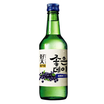 好天好饮韩国烧酒原瓶进口 蓝莓味配制酒13.5度360ml单瓶装