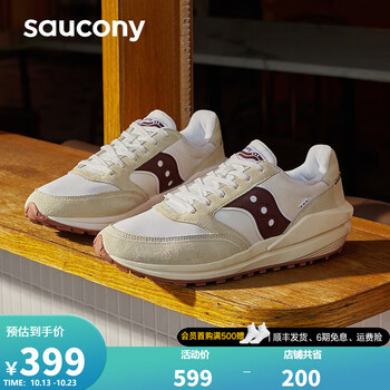 saucony 索康尼 复古休闲鞋男女同款夏季新款运动鞋子JAZZ RENEW吴念真推荐 白枣红-1 43运动户外类商品-全利兔-实时优惠快报