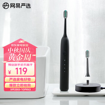 YANXUAN 网易严选 LBT-203548A 电动牙刷 静雅黑全利兔-实时优惠快报