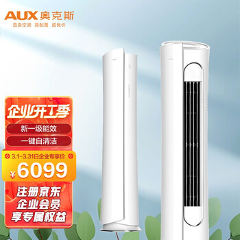 奥克斯(AUX2匹 柜式柜机空调 新一级能效变频智能控制 KFR-51LW/BpR3NHA2(B1)一价全包（7米铜管）企业采购