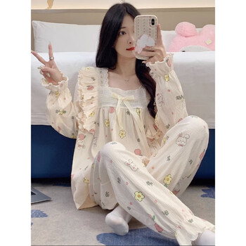 BONAS 宝娜斯 可爱兔子花朵家居服 M全利兔-实时优惠快报