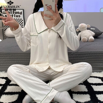 YUZHAOLIN 俞兆林 女士家居服套装 zd-137娃娃领白 L母婴玩具类商品-全利兔-实时优惠快报