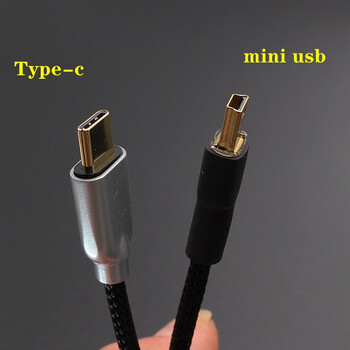 安卓usb转typec转minibt型插头mini迷你数据线usb音频线typec转mini1