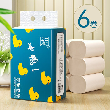 概率券: 竹叶情 卷纸4层小卷卷纸面巾 6卷*1提日用百货类商品-全利兔-实时优惠快报