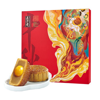 五芳斋 月饼 中华中秋礼盒点心 豆沙蛋黄莲蓉五芳玲珑月饼礼盒720g食品类商品-全利兔-实时优惠快报