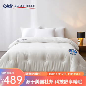SOMERELLE 安睡宝 春秋被芯被褥冬被双人快棉被母婴类A类抗菌醇氧棉 门店款 200*230cm家具家装类商品-全利兔-实时优惠快报
