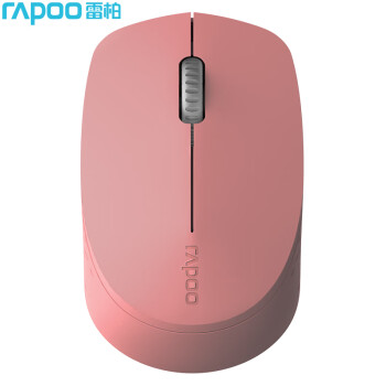 雷柏（Rapoo） M100G 无线鼠标 蓝牙鼠标 办公鼠标 轻音鼠标 便携鼠标 无线2.4G/蓝牙3.0/蓝牙4.0三模 粉色