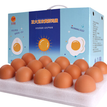 正大（CP） 玉米黄鲜鸡蛋 30枚 1.5kg 中秋礼盒 优质蛋白 健康轻食