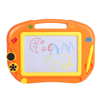 铭塔磁性大画板 玩具彩色写字板涂鸦绘画学习工具套装 1-3-5岁男孩女孩早教 小号 彩盒装