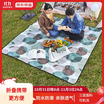 京东百亿补贴: 京东京造 户外野餐垫 超声波加厚地垫 可机洗 光影 200*200cm运动户外类商品-全利兔-实时优惠快报