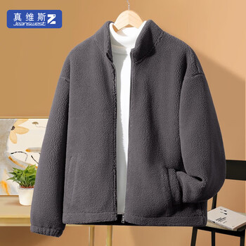 JEANSWEST 真维斯 男士加绒加厚羊羔绒外套全利兔-实时优惠快报