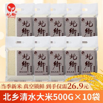 北乡 清水大米 500g全利兔-实时优惠快报