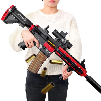 儿童玩具枪812可发射软弹枪m416电动冲锋枪加特林五爪金龙吃鸡套装
