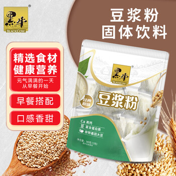 PLUS会员: 黑牛 高钙豆浆粉 360g/袋食品类商品-全利兔-实时优惠快报