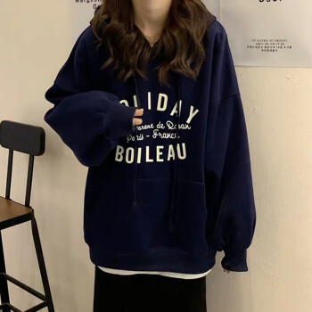 女士连帽卫衣 灰色/蓝色服饰鞋包类商品-全利兔-实时优惠快报