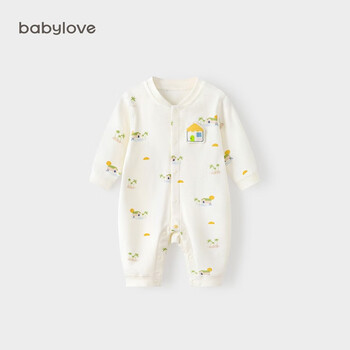 babylove 娃爱的蓓蓓 婴儿连体衣纯棉春秋款宝宝新生儿衣服哈衣爬服可爱秋装 海边假日母婴玩具类商品-全利兔-实时优惠快报