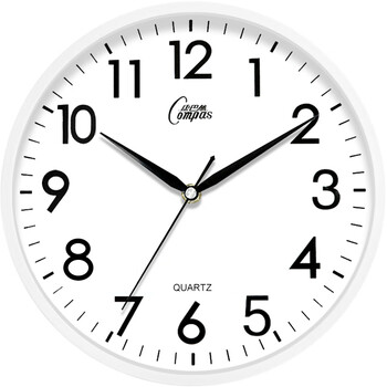 Compas 康巴丝 C2855 石英挂钟 白色款全利兔-实时优惠快报