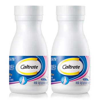 Caltrate 钙尔奇 氨糖软骨素加钙片 80片/共2瓶全利兔-实时优惠快报