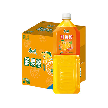 康师傅鲜果橙2l*6瓶 好喝的水果 聚会必备 整箱装