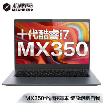 机械革命（MECHREVO）S2 14英寸(十代英特尔i7-10510U 8G 512G MX350 摄像头) 灰 网课 办公轻薄笔记本电脑