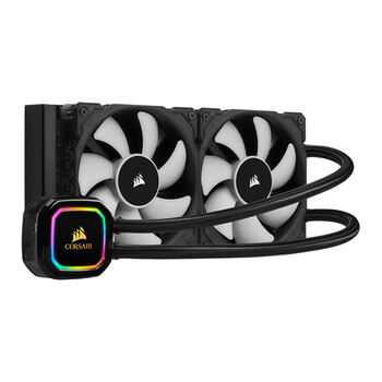 美商海盗船 (USCORSAIR) H100i RGB PRO XT 水冷CPU散热器 240mm冷排 双磁悬浮风扇 RGB冷头