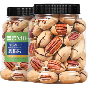 蜜禾（食品） 蜜禾奶油味碧根果500g罐装坚果中秋礼品炒货孕妇儿童办公室休闲小零食食品类商品-全利兔-实时优惠快报