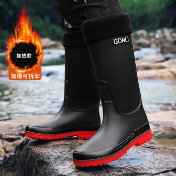 公子雪 新款雨鞋加棉高筒外穿防水雨靴服饰鞋包类商品-全利兔-实时优惠快报