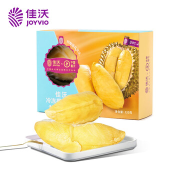 JOYVIO 佳沃 泰国冷冻金枕头榴莲肉 220g/盒食品类商品-全利兔-实时优惠快报