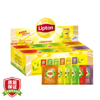 立顿Lipton 茶叶 精选茶包组合 6种口味 80包153g 独立袋泡茶包休闲下午茶