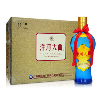洋河大曲 老天蓝/新天蓝 38度500ml 绵柔浓香型白酒 新天蓝 38度500ml