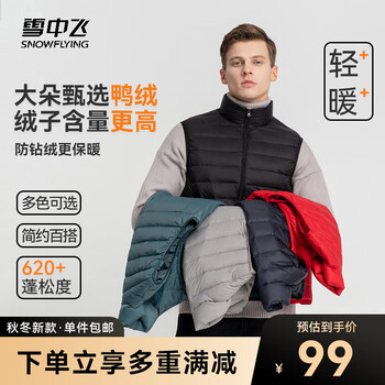 雪中飞 男士羽绒马甲 X20130811 宝石黑 180服饰鞋包类商品-全利兔-实时优惠快报