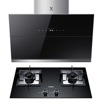云米(VIOMI) 智能侧吸式近吸烟灶套装 液化气灶具 20立方大吸力油烟机 智能互联 CXW-240-VC301+JZY-VG301