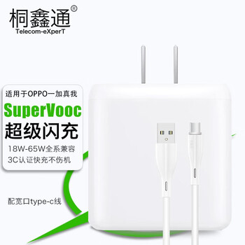 有券的上：Telecom-eXperT 桐鑫通 OPPO充电器 30W+type-c闪充线 1米全利兔-实时优惠快报