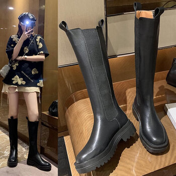 公子雪 冬季长筒靴 骑士靴不过膝女靴服饰鞋包类商品-全利兔-实时优惠快报