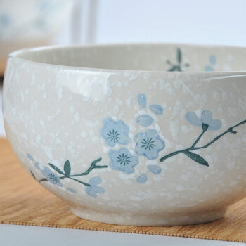 
                                        
                                                            樱之歌 纯手绘雪花釉日式素瓷6英寸钵碗（2只）                