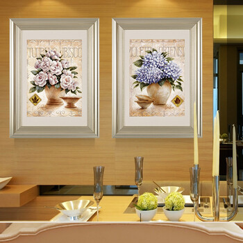 
                                        一见如故现代家居装饰画欧式田园风格挂画有框画客厅卧室餐厅壁画墙画摆件 花2 45*60cm单幅价                