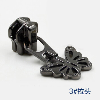 
                                                                                迈利达 金属电镀拉头 适用金属拉链 外套箱包棉衣金属拉链拉头 LT5枪黑 5#                
