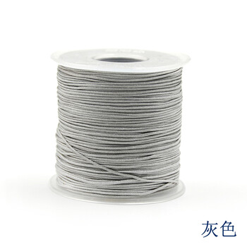 
                                                                                迈利达 台湾72#尼龙蒲公英佛珠线绳 珠宝线 手工DIY手绳编织线0.8mm 灰色一卷                