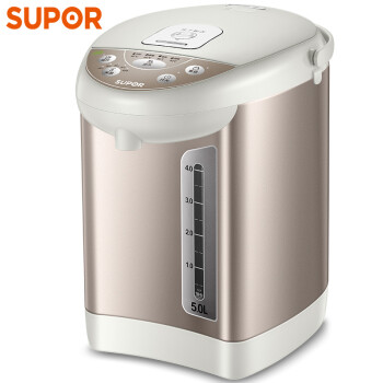 苏泊尔（SUPOR）电热水瓶 电热水壶烧水壶 5L容量 多段温控电水壶 双层防烫 304不锈钢开水壶 SW-50T60A,降价幅度4.8%