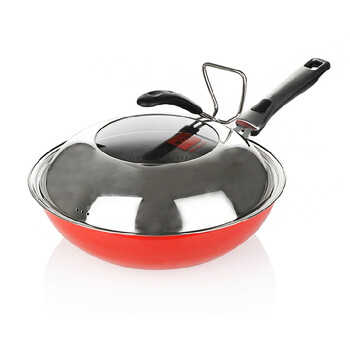 炊大皇CKNT7630C 30CM钛晶无油烟不粘炒锅 109元（209-100）