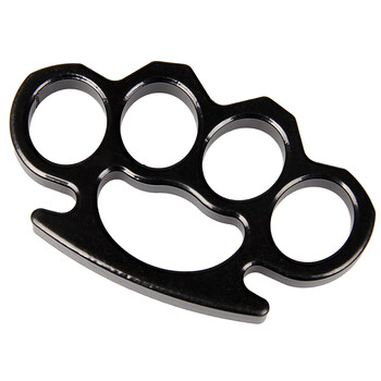 先锋连 防身户外手指虎手扣 铁拳头 铁四指 指虎 铁拳环 拳扣 拳套指扣 手撑子虎头拳刺 加厚款黑色