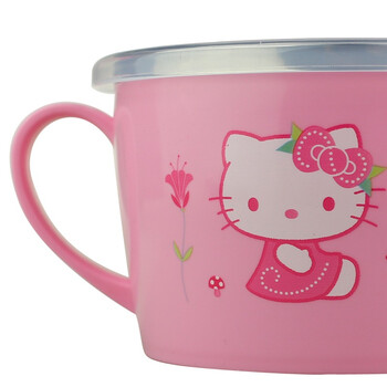 
                                        【京东超市】Hello Kitty 凯蒂猫 不锈钢儿童碗 500ML 粉红色                