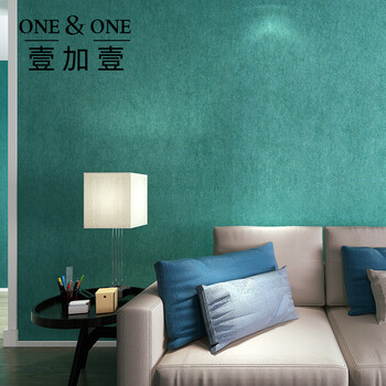 壹加壹(one&one)环保素色无纺布墙纸温馨客厅卧室书房